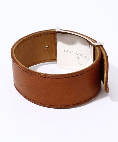 FANTASTIC MAN（ファンタスティックマン）の「FANTASTIC MAN LEATHER BRACELET328 レザーブレスレット（ブレスレット・メンズ・ブラウン系その他・FREE）」の3枚目の写真
