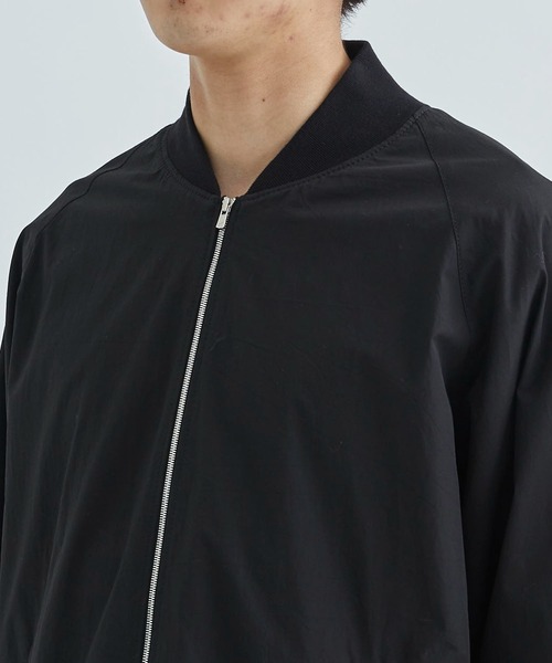 ATON（エイトン）の「【ATON / エイトン】KYOTO TSURIZOME COTTON FLIGHT JACKET（ブルゾン・メンズ・ブラック/ダークグレー・4/6）」の8枚目の写真