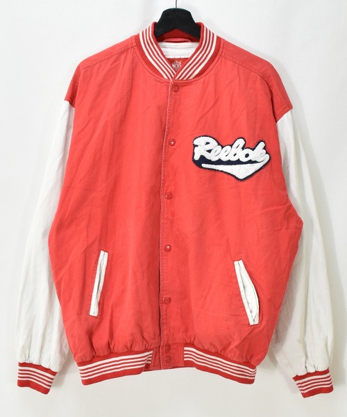 Reebok(リーボック)の「【ヴィンテージ古着】90's Reebok / リーボック VARSITY TEAM コットン スタジャン(スタジャン・メンズ・レッド・LARGE)」の4枚目の写真