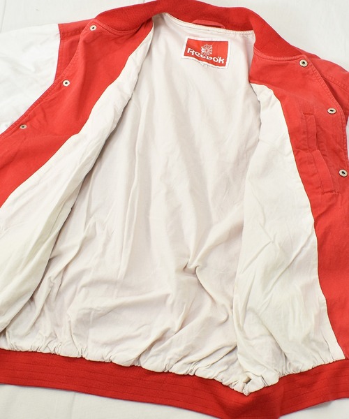 Reebok(リーボック)の「【ヴィンテージ古着】90's Reebok / リーボック VARSITY TEAM コットン スタジャン(スタジャン・メンズ・レッド・LARGE)」の3枚目の写真