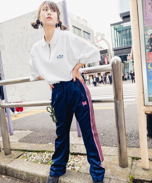 BEN DAVIS（ベンデイビス）の「【23SS】【BEN DAVIS/ベン デイヴィス】HALF ZIP POLO TEE /別注/ハーフジップポロプルオーバー/ハーフジップTシャツ/ワンポイント刺繍/ユニセックス【限定展開】（Tシャツ/カットソー・メンズ・オレンジ/ホワイト/ライトグレー/ブラック・SMALL/MEDIUM/LARGE/X-LARGE）」の13枚目の写真