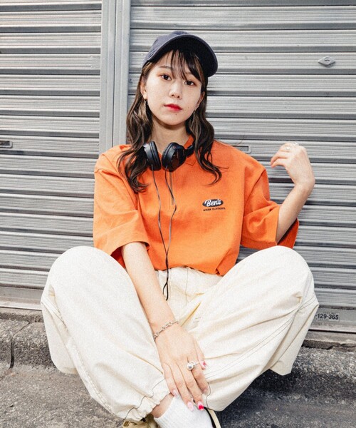 BEN DAVIS（ベンデイビス）の「【23SS】【BEN DAVIS/ベン デイヴィス】HALF ZIP POLO TEE /別注/ハーフジップポロプルオーバー/ハーフジップTシャツ/ワンポイント刺繍/ユニセックス【限定展開】（Tシャツ/カットソー・メンズ・オレンジ/ホワイト/ライトグレー/ブラック・SMALL/MEDIUM/LARGE/X-LARGE）」の18枚目の写真