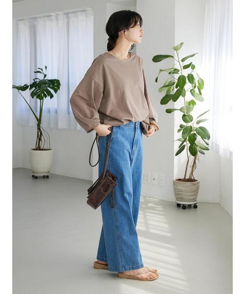 CRAFT STANDARD BOUTIQUE(クラフトスタンダードブティック)の「バルーンスリーブプルオーバー(Tシャツ/カットソー・レディース・ブラック/ホワイト/モカ/ラベンダー・FREE)」の20枚目の写真