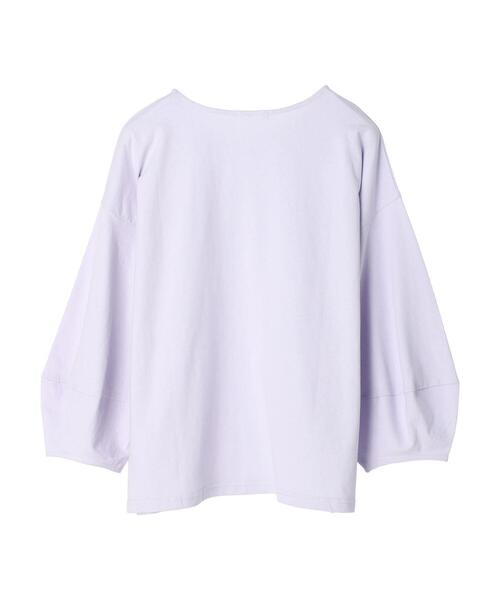 CRAFT STANDARD BOUTIQUE(クラフトスタンダードブティック)の「バルーンスリーブプルオーバー(Tシャツ/カットソー・レディース・ブラック/ホワイト/モカ/ラベンダー・FREE)」の17枚目の写真