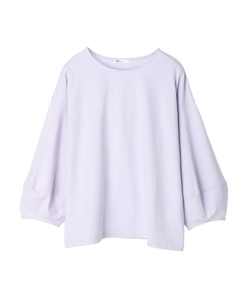 CRAFT STANDARD BOUTIQUE(クラフトスタンダードブティック)の「バルーンスリーブプルオーバー(Tシャツ/カットソー・レディース・ブラック/ホワイト/モカ/ラベンダー・FREE)」の5枚目の写真