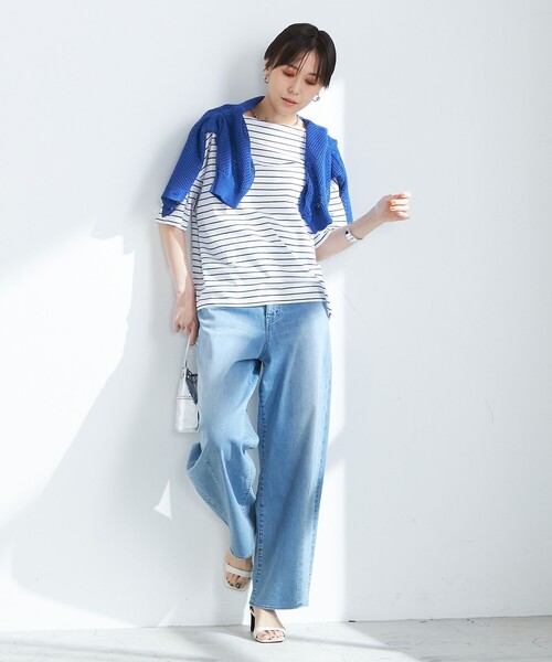 NOLLEY’S（ノーリーズ）の「MY STANDARD Tシャツ（Tシャツ/カットソー・レディース・ホワイト/ホワイト系その他5/ベビーピンク/レッド系その他4/ブラック/ホワイト系その他6/ブラウン/レッド系その他3/グレイッシュベージュ/オレンジ・1/2）」の12枚目の写真