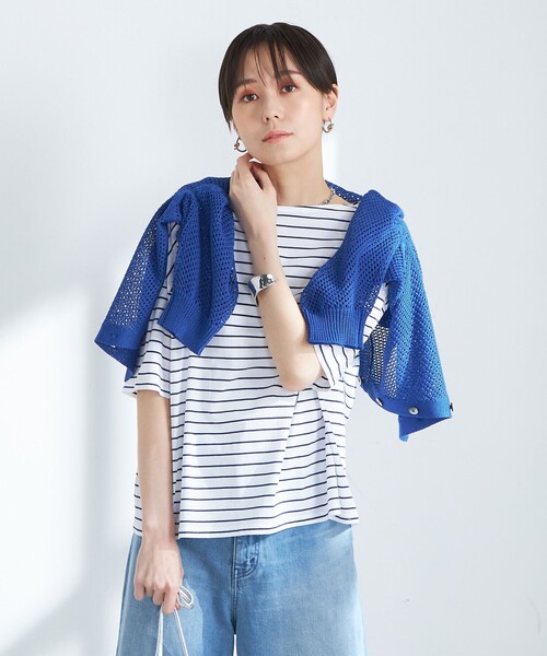 NOLLEY’S（ノーリーズ）の「MY STANDARD Tシャツ（Tシャツ/カットソー・レディース・ホワイト/ホワイト系その他5/ベビーピンク/レッド系その他4/ブラック/ホワイト系その他6/ブラウン/レッド系その他3/グレイッシュベージュ/オレンジ・1/2）」の13枚目の写真