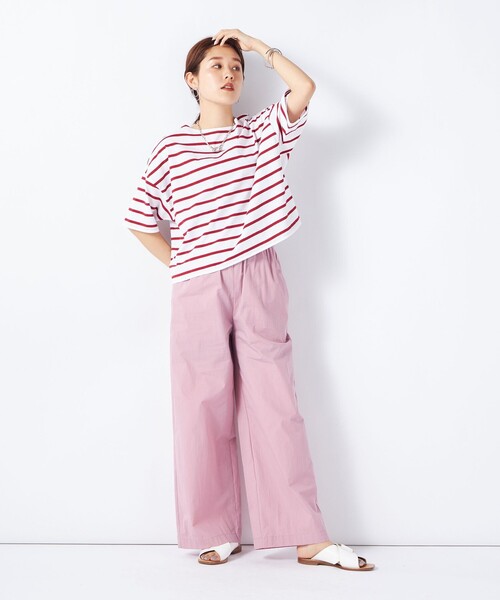 NOLLEY’S（ノーリーズ）の「MY STANDARD Tシャツ（Tシャツ/カットソー・レディース・ホワイト/ホワイト系その他5/ベビーピンク/レッド系その他4/ブラック/ホワイト系その他6/ブラウン/レッド系その他3/グレイッシュベージュ/オレンジ・1/2）」の17枚目の写真
