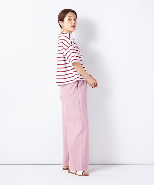 NOLLEY’S（ノーリーズ）の「MY STANDARD Tシャツ（Tシャツ/カットソー・レディース・ホワイト/ホワイト系その他5/ベビーピンク/レッド系その他4/ブラック/ホワイト系その他6/ブラウン/レッド系その他3/グレイッシュベージュ/オレンジ・1/2）」の18枚目の写真