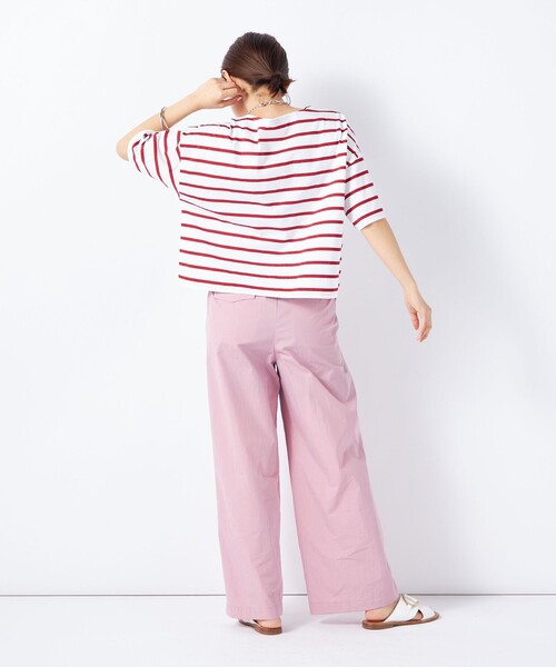 NOLLEY’S（ノーリーズ）の「MY STANDARD Tシャツ（Tシャツ/カットソー・レディース・ホワイト/ホワイト系その他5/ベビーピンク/レッド系その他4/ブラック/ホワイト系その他6/ブラウン/レッド系その他3/グレイッシュベージュ/オレンジ・1/2）」の19枚目の写真