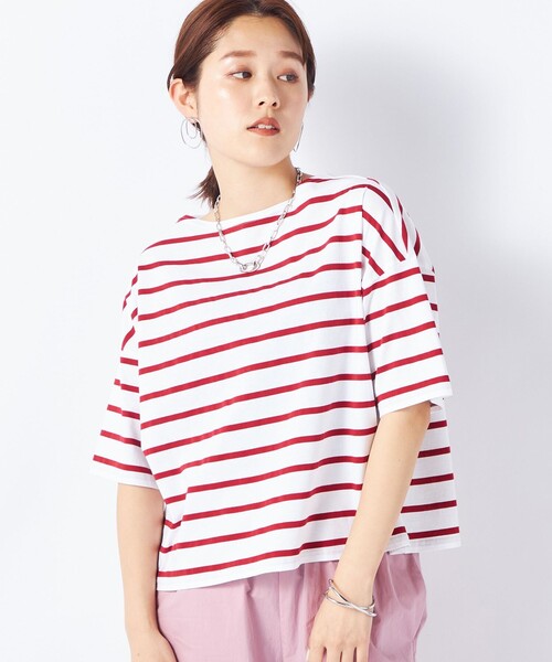 NOLLEY’S（ノーリーズ）の「MY STANDARD Tシャツ（Tシャツ/カットソー・レディース・ホワイト/ホワイト系その他5/ベビーピンク/レッド系その他4/ブラック/ホワイト系その他6/ブラウン/レッド系その他3/グレイッシュベージュ/オレンジ・1/2）」の21枚目の写真