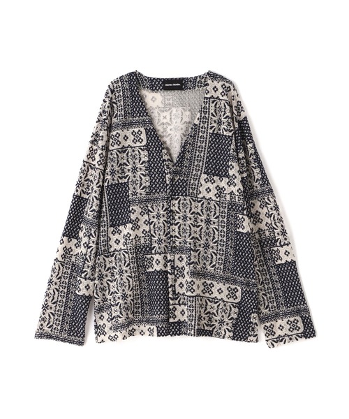 DANKE SCHON(ダンケシェーン)の「Dankeschon/ダンケシェーン/2TONE LACE CARDIGAN(カーディガン/ボレロ・メンズ・ホワイト/ベージュ/ネイビー・F)」の13枚目の写真