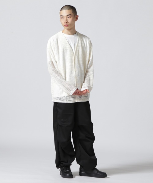 DANKE SCHON(ダンケシェーン)の「Dankeschon/ダンケシェーン/2TONE LACE CARDIGAN(カーディガン/ボレロ・メンズ・ホワイト/ベージュ/ネイビー・F)」の17枚目の写真