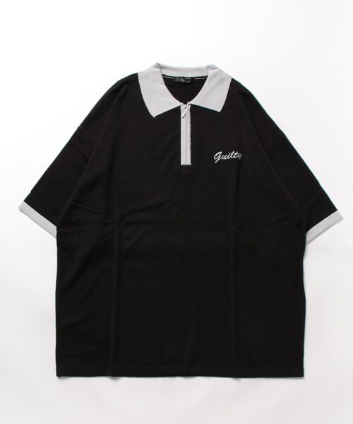 【セール】Bling leads/ハーフジップ ポロ（ポロシャツ）｜Bling Leads（ブリングリーズ）