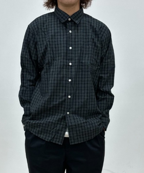 NAVY(ネイビー)の「ブロードチェックレギュラーカラーシャツ(シャツ/ブラウス・メンズ・レッド/オレンジ/ホワイト×グリーン/ブラウン/ブラック×グリーン・M/L/XL/S)」の3枚目の写真
