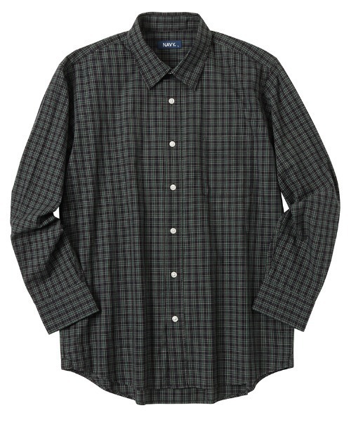 NAVY(ネイビー)の「ブロードチェックレギュラーカラーシャツ(シャツ/ブラウス・メンズ・レッド/オレンジ/ホワイト×グリーン/ブラウン/ブラック×グリーン・M/L/XL/S)」の18枚目の写真