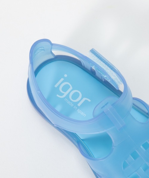 igor（イゴール）の「igor TOBBY VELCRO イゴール トビー サンダル（サンダル・キッズ・レッド/ブルー系1/クリア/レッド系1/イエロー/アクア/ピンク/ネイビー/ブルー/パープル/ブラック/オレンジ・14.5㎝/18cm/13cm/14cm/15cm/12.5cm/17cm/16cm/12cm/16.5cm）」の20枚目の写真