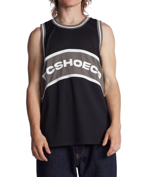 DC SHOES(ディーシーシューズ)の「PASTIME JERSEY/DCメッシュタンクトップ(タンクトップ・メンズ・ブラック・X-LARGE/LARGE/MEDIUM)」の2枚目の写真