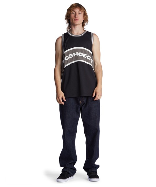 DC SHOES(ディーシーシューズ)の「PASTIME JERSEY/DCメッシュタンクトップ(タンクトップ・メンズ・ブラック・X-LARGE/LARGE/MEDIUM)」の5枚目の写真