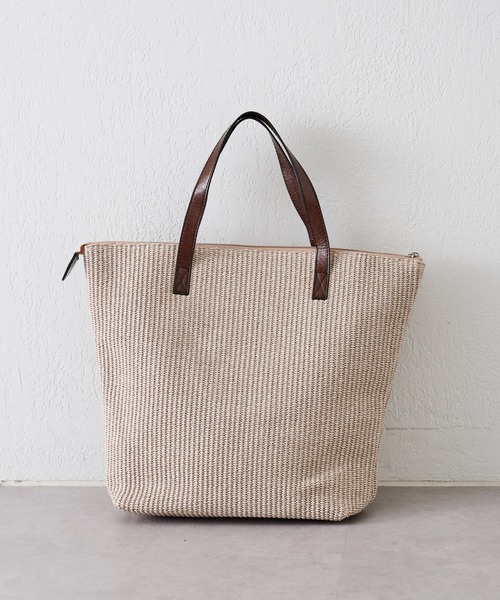 【極美品】BEARDSLEY ビアズリー ラフィア トートバッグ 大容量 russet × BEARDSLEY》コラボバッグ第二弾が登場！ - BEARDSLEY