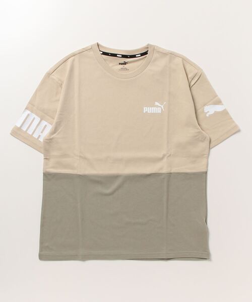 PUMA（プーマ）の「プーマ PUMA PUMA POWER カラーブロック Tシャツ_（Tシャツ/カットソー・メンズ・ホワイト/ネイビー系/ネイビー/ベージュ・M/L/3L/LL/S）」の3枚目の写真