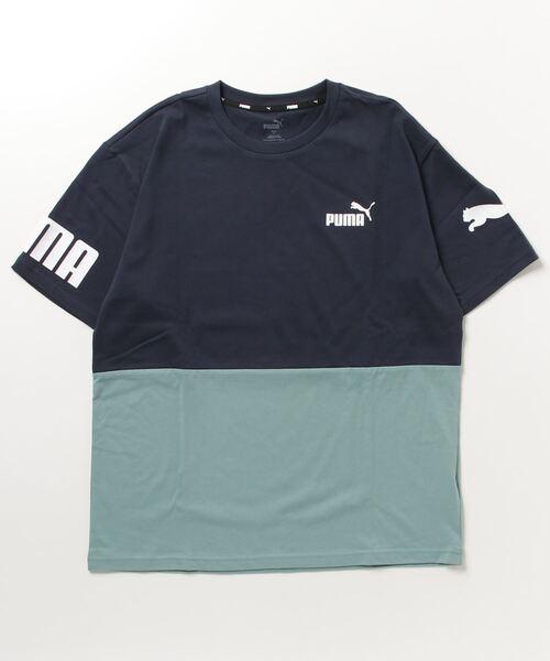 PUMA（プーマ）の「プーマ PUMA PUMA POWER カラーブロック Tシャツ_（Tシャツ/カットソー・メンズ・ホワイト/ネイビー系/ネイビー/ベージュ・M/L/3L/LL/S）」の4枚目の写真