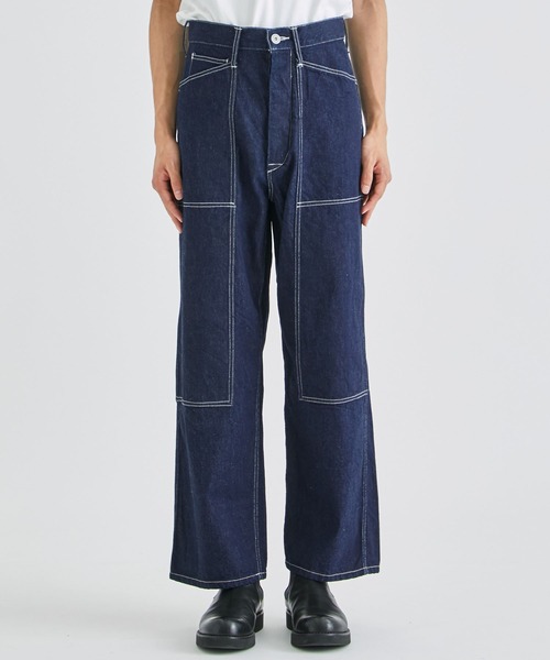 URU(ウル)の「DOUBLE KNEE PANTS TYPE A(デニムパンツ・メンズ・インディゴブルー・1/2)」の5枚目の写真