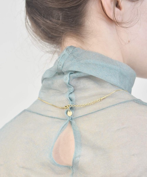 LHME（エルエイチエムイー）の「LHME ”Gleam”ベネチアンチェーンネックレス/サージカルステンレス316L（金属アレルギー対応）（ネックレス・レディース・シルバー/ゴールド・40cm）」の16枚目の写真