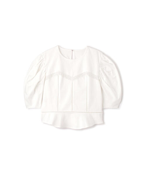 JILL STUART(ジルスチュアート)の「◆レースドッキングカットソートップス(Tシャツ/カットソー・レディース・ブラック/ホワイト・FREE)」の13枚目の写真