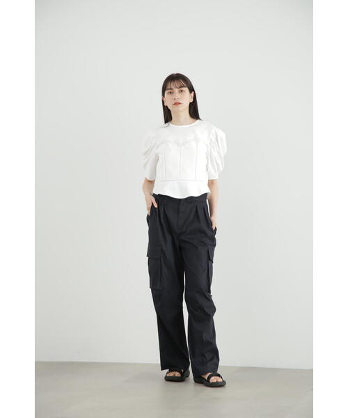 JILL STUART(ジルスチュアート)の「◆レースドッキングカットソートップス(Tシャツ/カットソー・レディース・ブラック/ホワイト・FREE)」の15枚目の写真