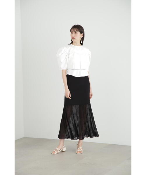 JILL STUART(ジルスチュアート)の「◆レースドッキングカットソートップス(Tシャツ/カットソー・レディース・ブラック/ホワイト・FREE)」の16枚目の写真
