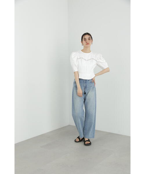 JILL STUART(ジルスチュアート)の「◆レースドッキングカットソートップス(Tシャツ/カットソー・レディース・ブラック/ホワイト・FREE)」の18枚目の写真