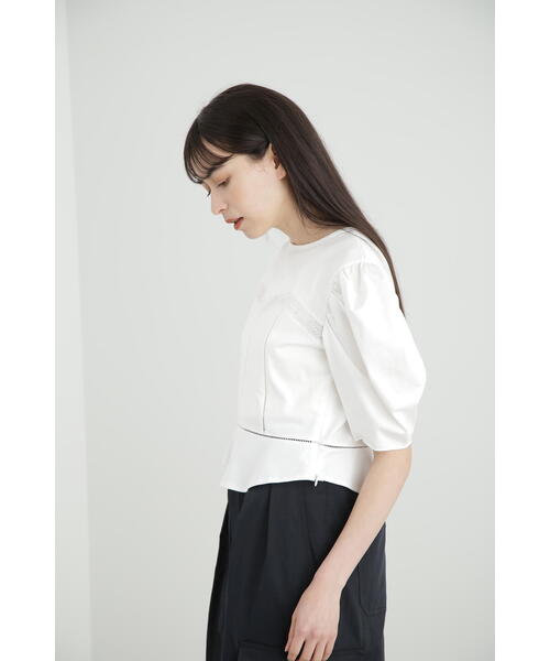 JILL STUART(ジルスチュアート)の「◆レースドッキングカットソートップス(Tシャツ/カットソー・レディース・ブラック/ホワイト・FREE)」の19枚目の写真