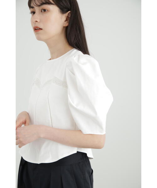 JILL STUART(ジルスチュアート)の「◆レースドッキングカットソートップス(Tシャツ/カットソー・レディース・ブラック/ホワイト・FREE)」の22枚目の写真