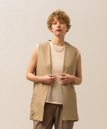 Allumer（アリュメール）の「コットンレーヨンミドルレングスジレ（ベスト）」