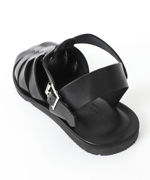 NOLLEY'S goodman(ノーリーズグッドマン)の「【NUOVO NICAR/ヌオヴォ ニカール】別注VACCHETTA グルカサンダル(サンダル・メンズ・ブラック・41/40/42)」の2枚目の写真