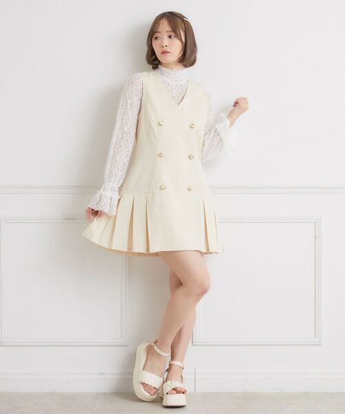 ems excite(エムズエキサイト)の「【セットアイテム】JK&JSKセット(その他アウター・レディース・ブラック系その他2/ピンク/ナチュラル・FREE)」の8枚目の写真