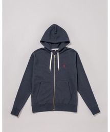 日本製【U.S.POLO ASSN.】ユーエスポロ アッスン リサイクルコットン アズマ裏毛 ジップアップパーカー PLL23322