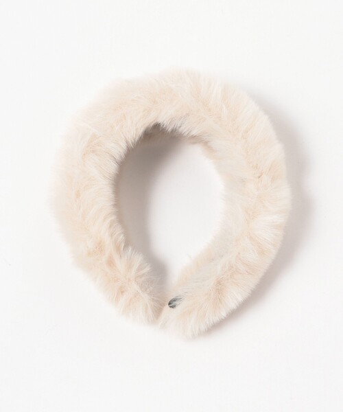 Ray BEAMS(レイビームス)の「bLicensceLL × Ray BEAMS / 別注 フェイクファー カチューシャ(カチューシャ・レディース・オフホワイト/ネイビー・ONE SIZE)」の4枚目の写真