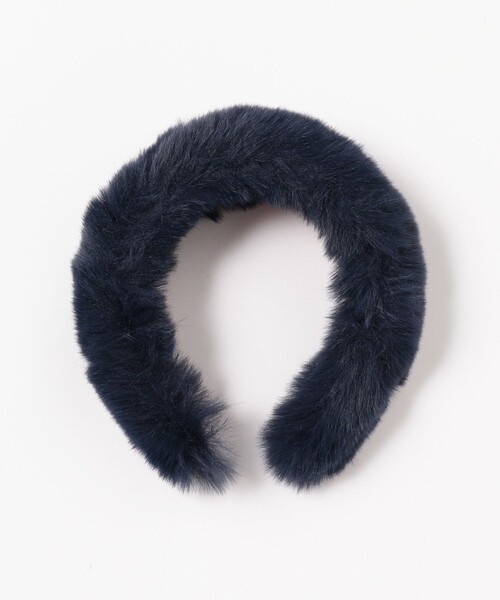 Ray BEAMS(レイビームス)の「bLicensceLL × Ray BEAMS / 別注 フェイクファー カチューシャ(カチューシャ・レディース・オフホワイト/ネイビー・ONE SIZE)」の6枚目の写真