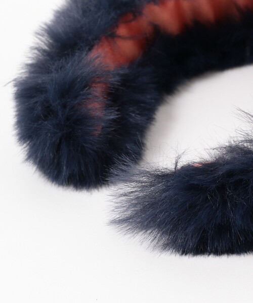 Ray BEAMS(レイビームス)の「bLicensceLL × Ray BEAMS / 別注 フェイクファー カチューシャ(カチューシャ・レディース・オフホワイト/ネイビー・ONE SIZE)」の7枚目の写真