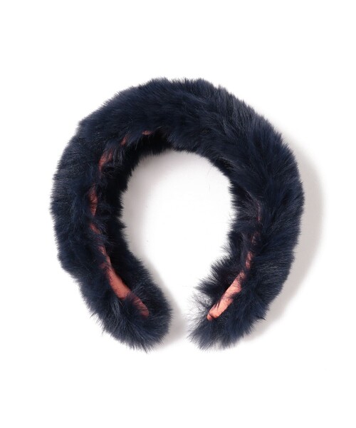 Ray BEAMS(レイビームス)の「bLicensceLL × Ray BEAMS / 別注 フェイクファー カチューシャ(カチューシャ・レディース・オフホワイト/ネイビー・ONE SIZE)」の8枚目の写真