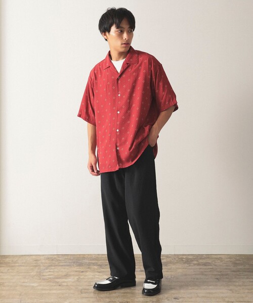 B:MING by BEAMS(ビーミングバイビームス)の「B:MING by BEAMS / 小紋 オープンカラー シャツ(シャツ/ブラウス・メンズ・ネイビー/レッド・SMALL/MEDIUM/LARGE/X-LARGE)」の9枚目の写真