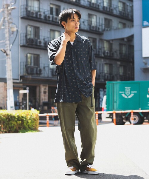 B:MING by BEAMS(ビーミングバイビームス)の「B:MING by BEAMS / 小紋 オープンカラー シャツ(シャツ/ブラウス・メンズ・ネイビー/レッド・SMALL/MEDIUM/LARGE/X-LARGE)」の5枚目の写真