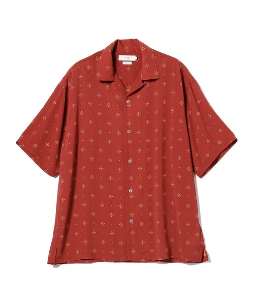 B:MING by BEAMS(ビーミングバイビームス)の「B:MING by BEAMS / 小紋 オープンカラー シャツ(シャツ/ブラウス・メンズ・ネイビー/レッド・SMALL/MEDIUM/LARGE/X-LARGE)」の7枚目の写真