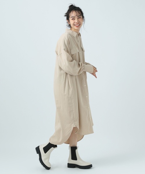 BAYFLOW（ベイフロー）の「※厚底バッグZIP サイドゴアブーツ 2（ブーツ・レディース・アイボリー/ブラック・SMALL/MEDIUM/LARGE）」の4枚目の写真