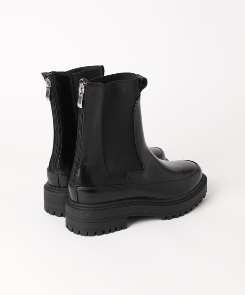 BAYFLOW（ベイフロー）の「※厚底バッグZIP サイドゴアブーツ 2（ブーツ・レディース・アイボリー/ブラック・SMALL/MEDIUM/LARGE）」の5枚目の写真