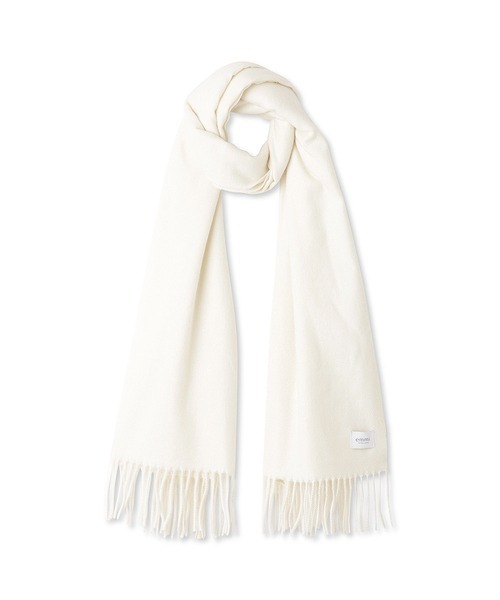 emmi（エミ）の「【emmi atelier】カラーストール（マフラー・レディース・ダークブルー/イエロー/オフホワイト・FREE）」の15枚目の写真