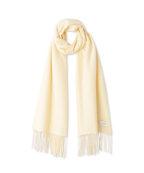 emmi（エミ）の「【emmi atelier】カラーストール（マフラー・レディース・ダークブルー/イエロー/オフホワイト・FREE）」の16枚目の写真