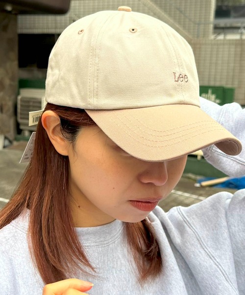 Lee(リー)の「LEE / LOGO CAP 2 / LA0388(キャップ・レディース・ネイビー/ベージュ/ホワイト/ブラック/ライトグレー/ブルー/ピンク系その他・MEDIUM/SMALL)」の7枚目の写真